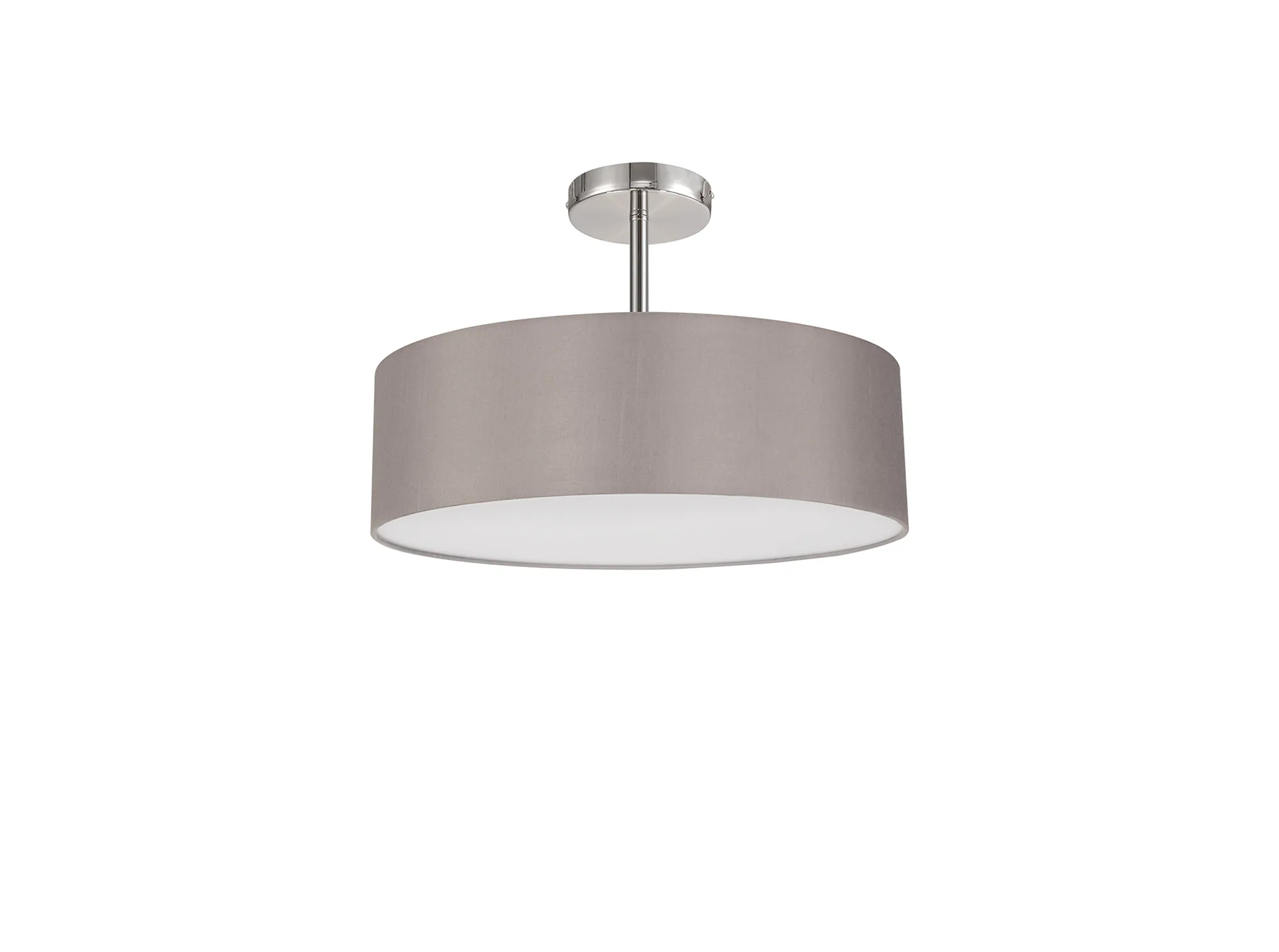 Baymont 45cm, Semi Flush 5 Light Polished Chrome, White DK0738  Deco Baymont CH GR